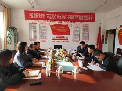 寧夏岳氏黨支部召開“不忘初心，牢記使命”主題教育專題組織生活會(huì)